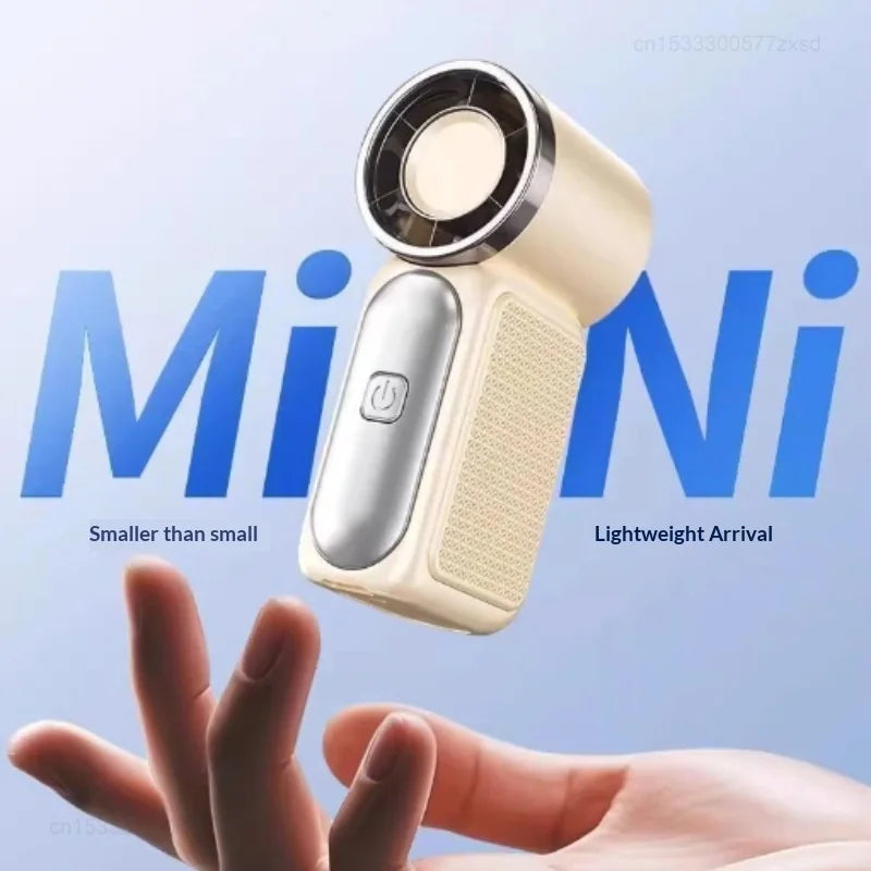 Portable Fan Convenient Creative Mini Fan Pocket Hand-held Fans Lightweight Suitable for Travel Camping Outdoors Display Screen