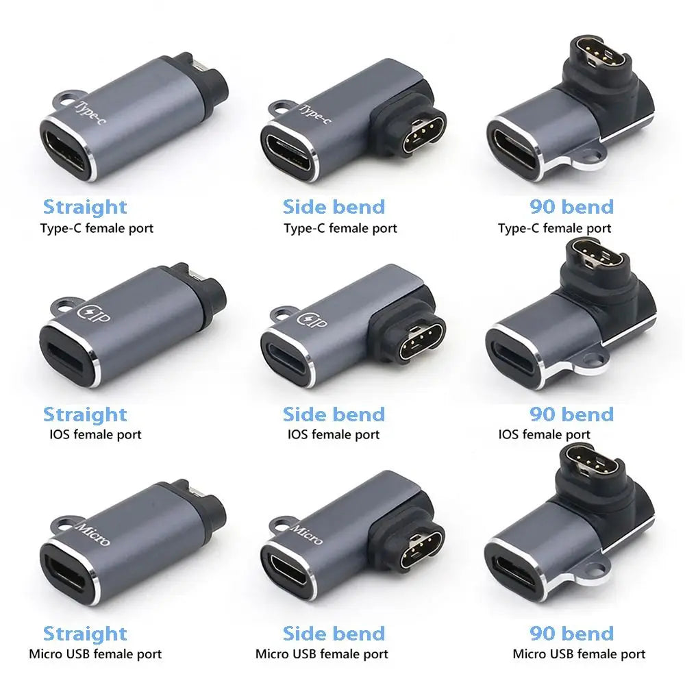 Watch Data Cord Cable Charging Converter USB Female Type C Charger Adapter For Garmin Fenix 7 7S 7X 6 6S 6X 5 5S 5X Venu 2 2S