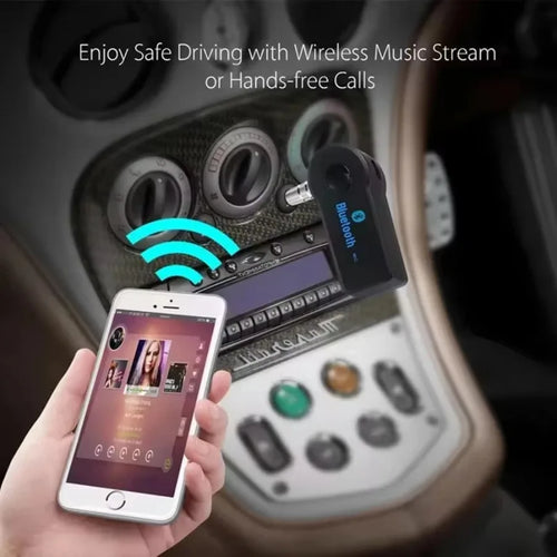 AUX Car Bluetooth Receiver,3.5mm Socket 5.0 Wireless Bluetooth Adapter,Audio Converter Mobile Phone Hands-Free Stereo