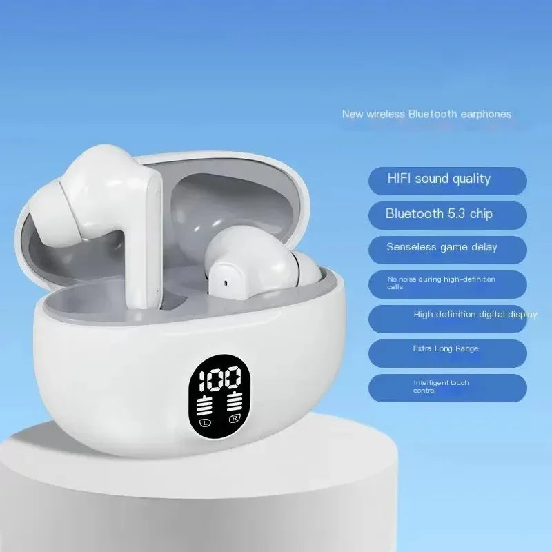 TWS Wireless Bluetooth Headphones Music Sport Earphones Waterproof Headset with Mic for Xiaomi IPhone Redmi